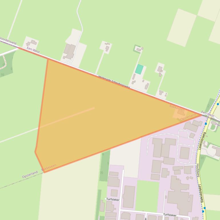 Kaart van postcodegebied 9243SL.