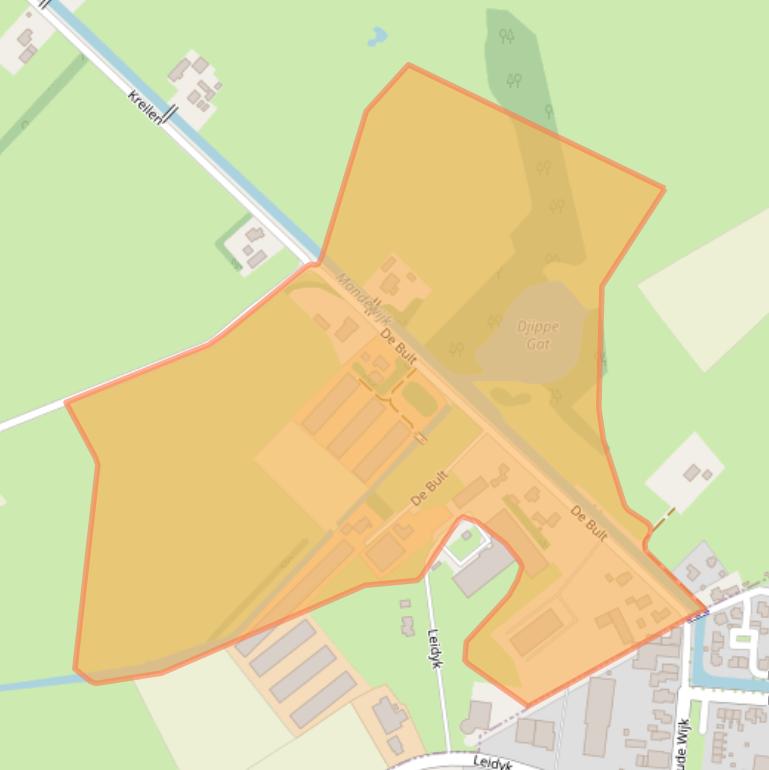 Kaart van postcodegebied 9243WE.