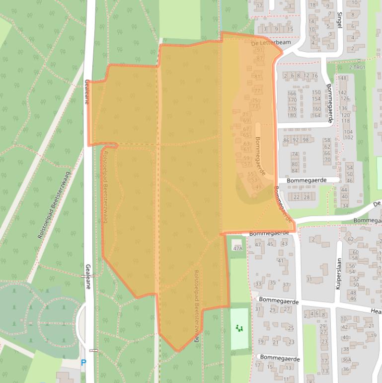 Kaart van postcodegebied 9244AG.