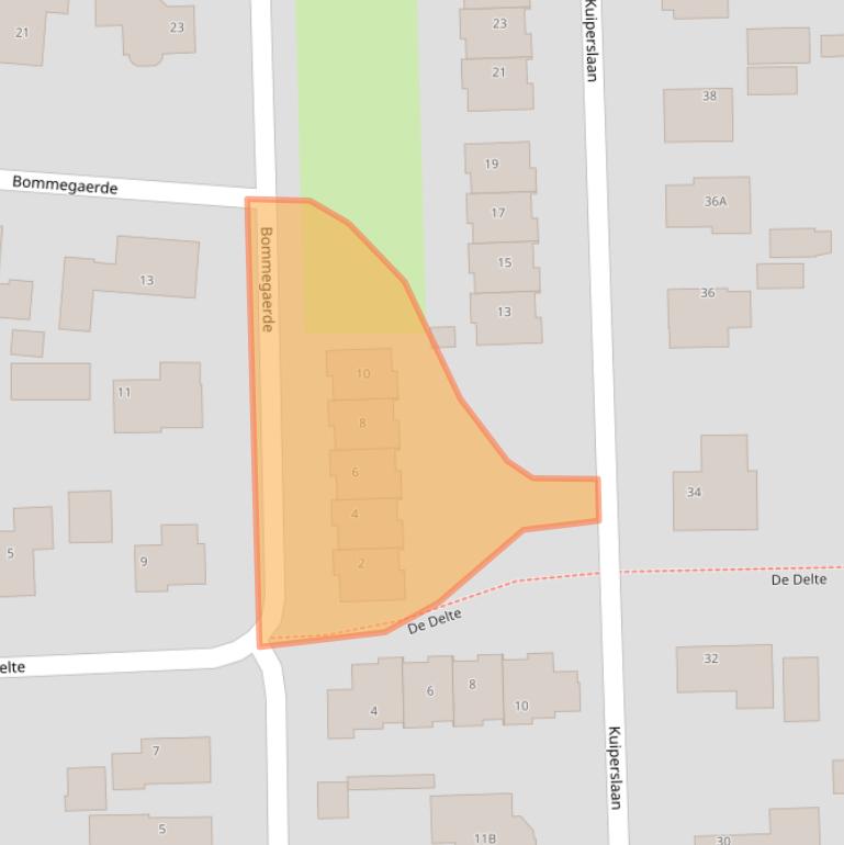 Kaart van postcodegebied 9244AH.