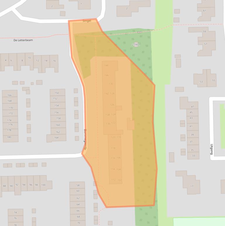 Kaart van postcodegebied 9244AL.