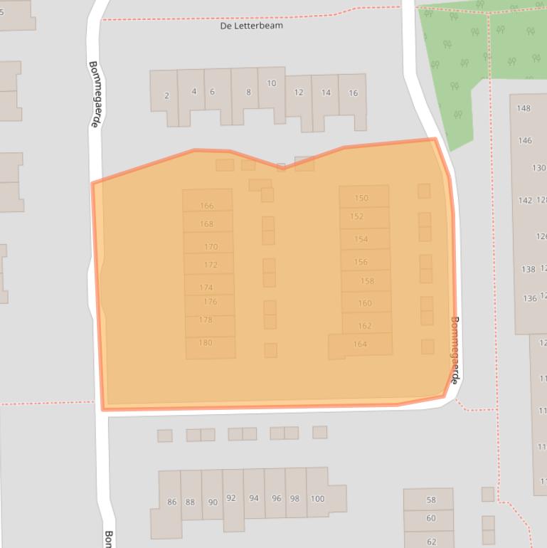 Kaart van postcodegebied 9244AM.