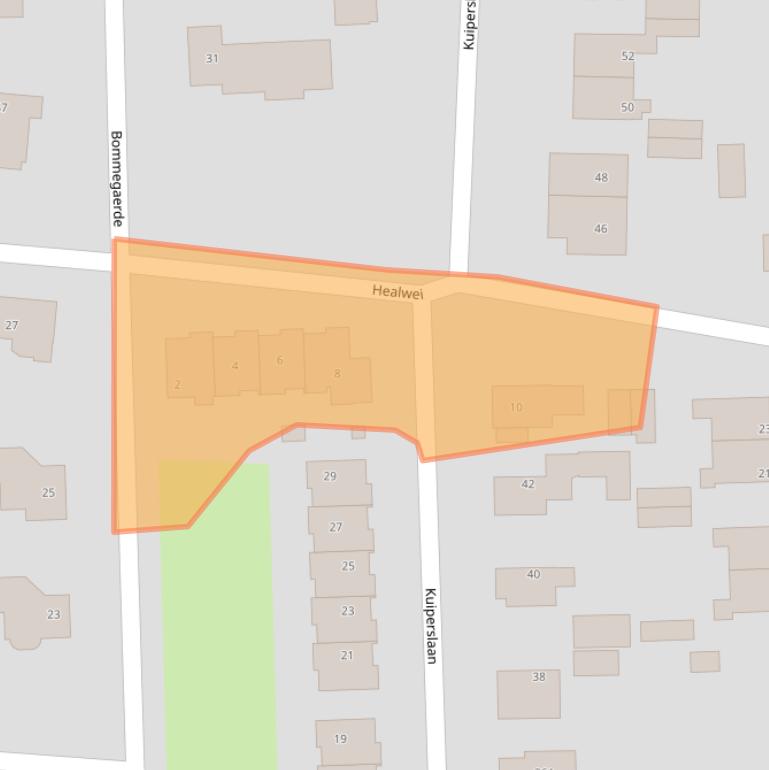 Kaart van postcodegebied 9244AR.