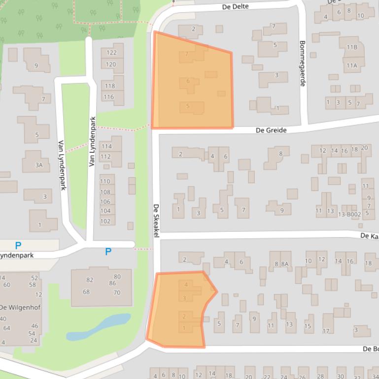 Kaart van postcodegebied 9244BK.