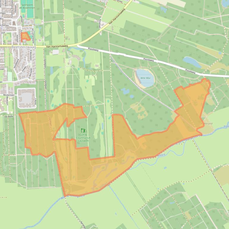 Kaart van postcodegebied 9244CK.