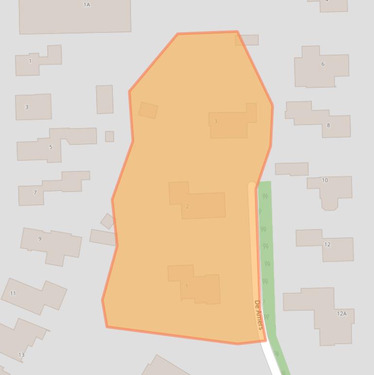 Kaart van postcodegebied 9244CZ.