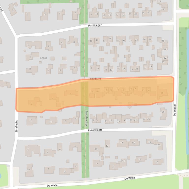 Kaart van postcodegebied 9244ET.