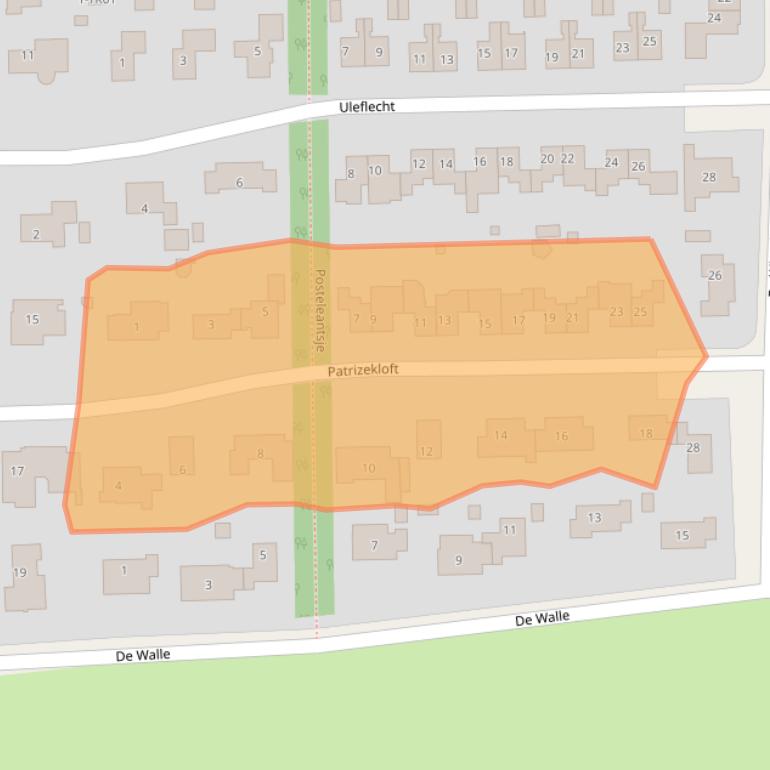 Kaart van postcodegebied 9244EV.