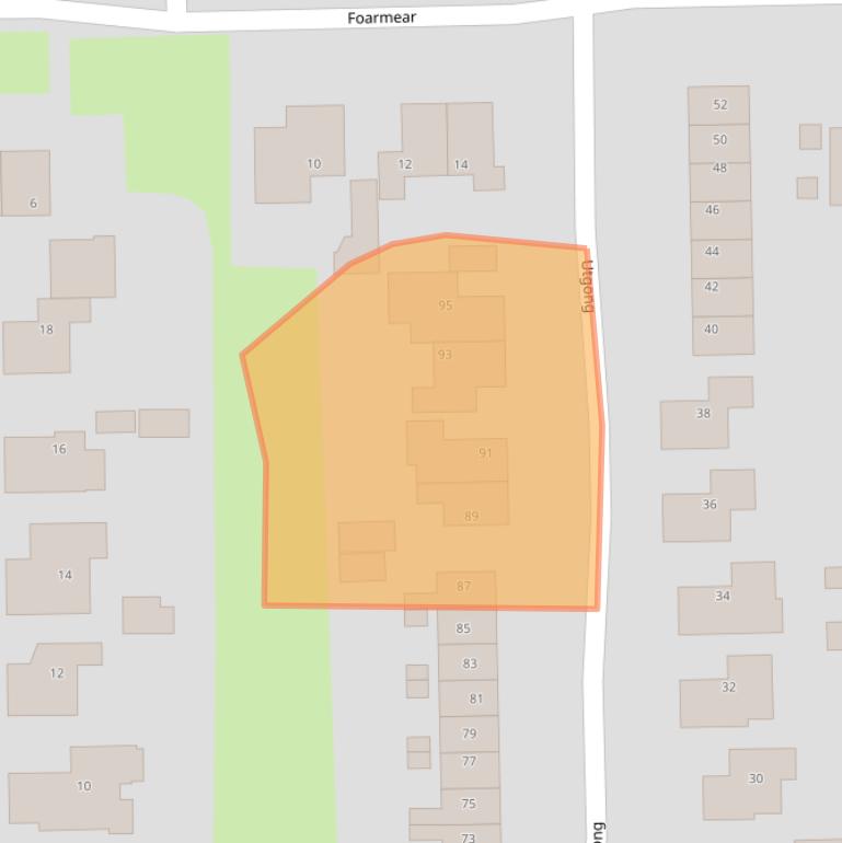 Kaart van postcodegebied 9244HH.