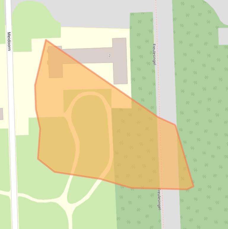 Kaart van postcodegebied 9244JA.