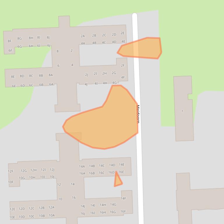 Kaart van postcodegebied 9244JC.
