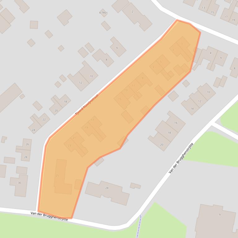 Kaart van postcodegebied 9245HH.