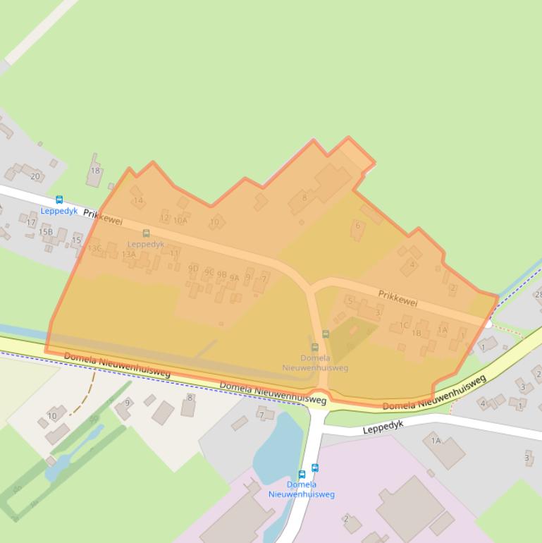 Kaart van postcodegebied 9245HS.