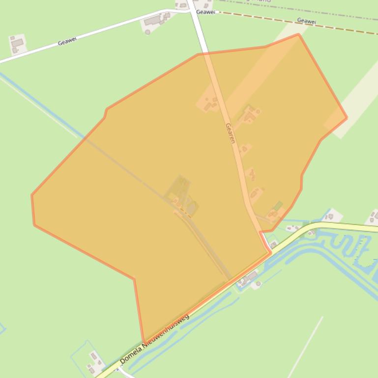 Kaart van postcodegebied 9245VE.