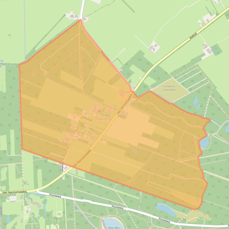 Kaart van postcodegebied 9246TL.