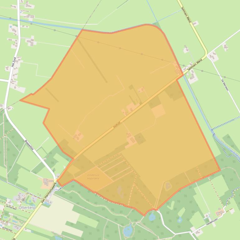 Kaart van postcodegebied 9246TM.