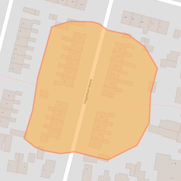 Kaart van postcodegebied 9247AG.