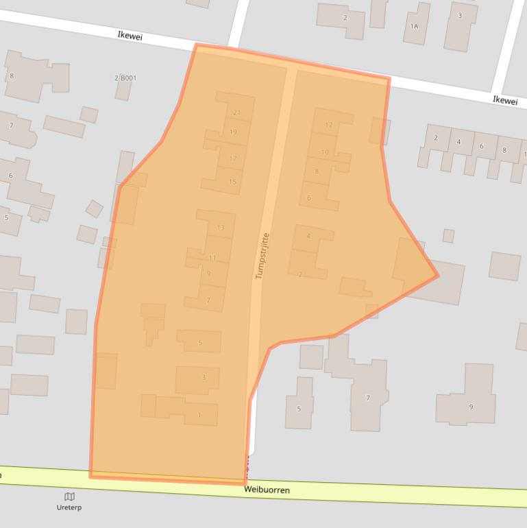 Kaart van postcodegebied 9247AL.