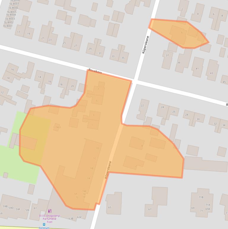 Kaart van postcodegebied 9247AT.