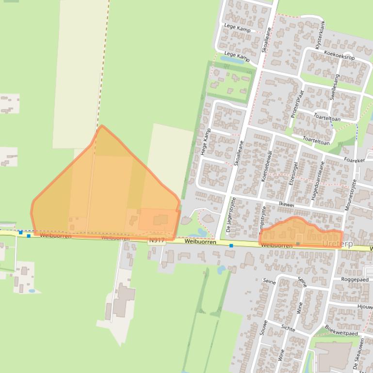 Kaart van postcodegebied 9247AX.