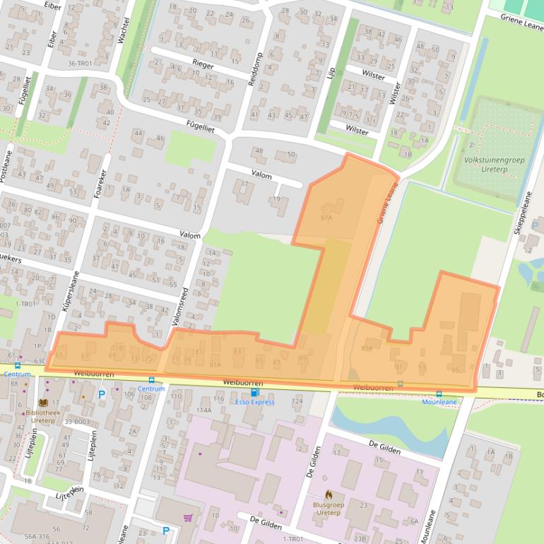 Kaart van postcodegebied 9247BA.