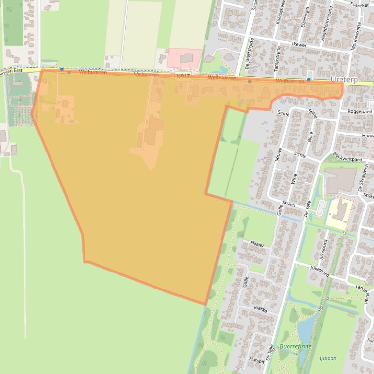 Kaart van postcodegebied 9247BB.