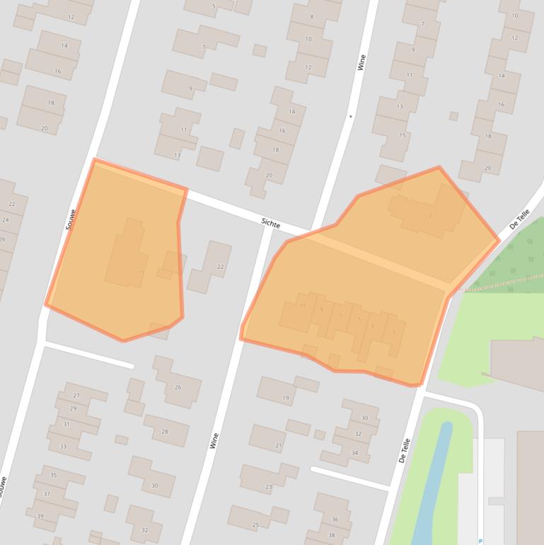 Kaart van postcodegebied 9247BJ.