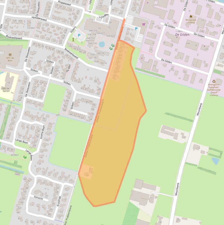 Kaart van postcodegebied 9247BX.
