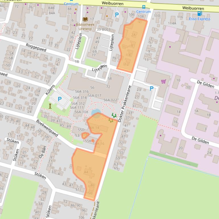 Kaart van postcodegebied 9247BZ.