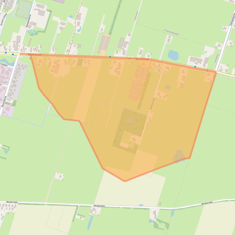 Kaart van postcodegebied 9247CC.