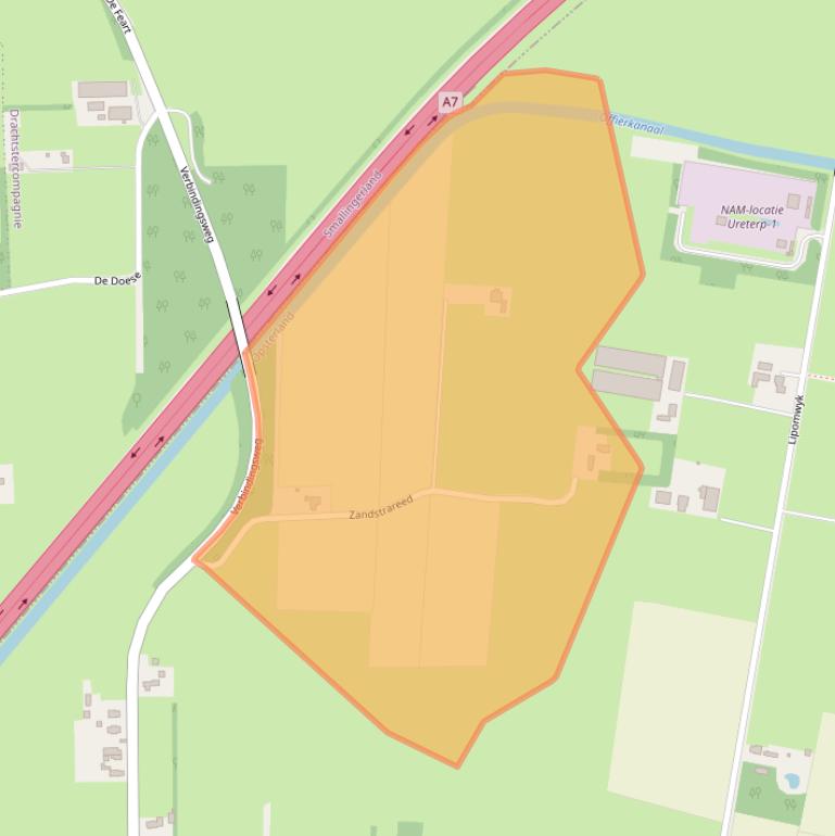 Kaart van postcodegebied 9247CJ.