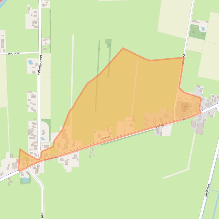 Kaart van postcodegebied 9247CL.