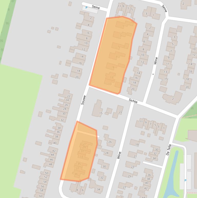 Kaart van postcodegebied 9247DC.