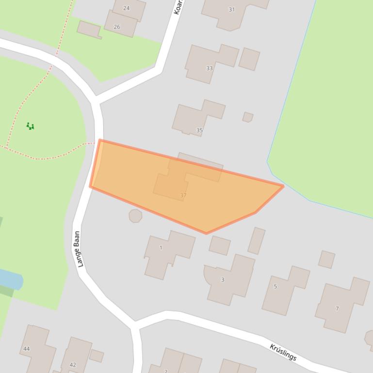 Kaart van postcodegebied 9247EC.