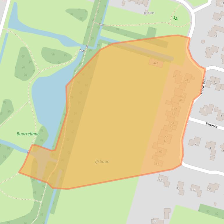 Kaart van postcodegebied 9247EE.