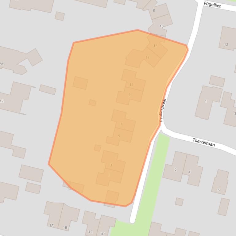 Kaart van postcodegebied 9247GA.