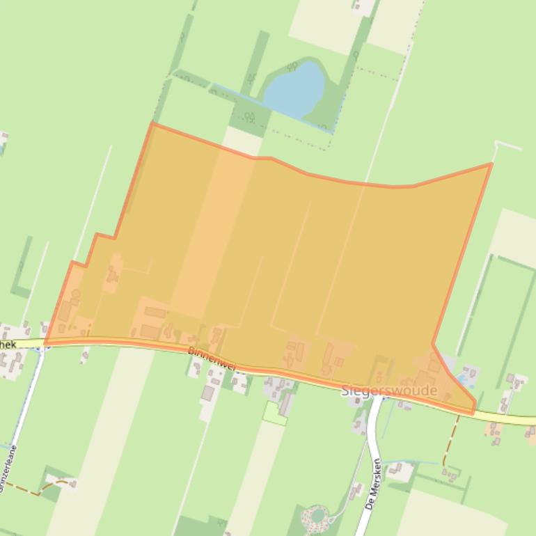 Kaart van postcodegebied 9248KT.