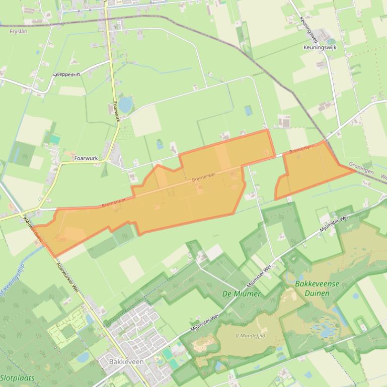 Kaart van postcodegebied 9248SH.