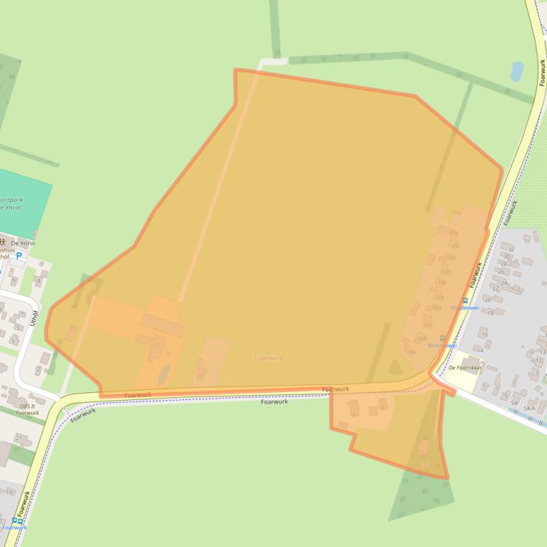 Kaart van postcodegebied 9248SL.