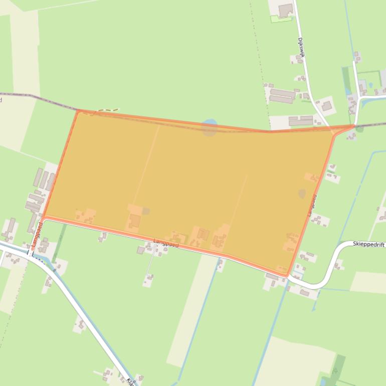 Kaart van postcodegebied 9248SX.