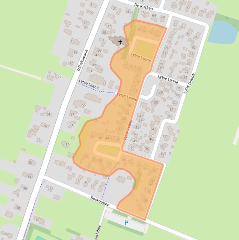 Kaart van postcodegebied 9249NX.