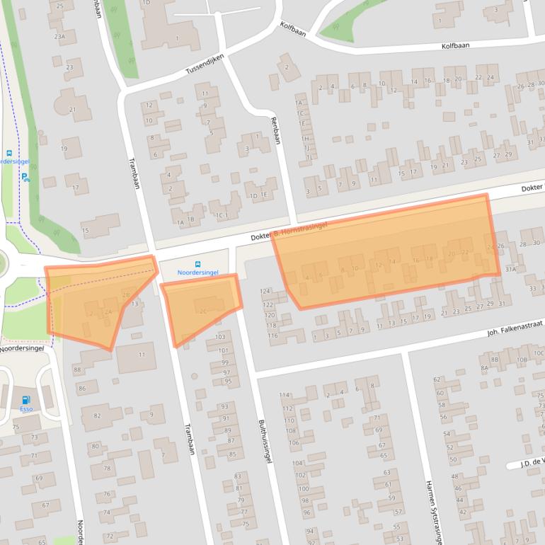 Kaart van postcodegebied 9251AK.
