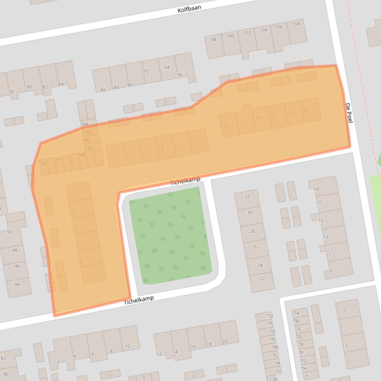 Kaart van postcodegebied 9251AP.