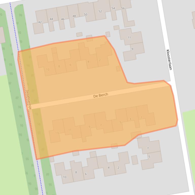 Kaart van postcodegebied 9251BG.