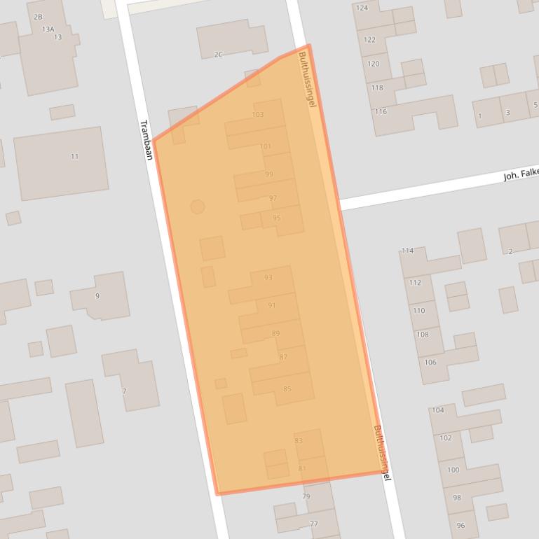 Kaart van postcodegebied 9251BV.