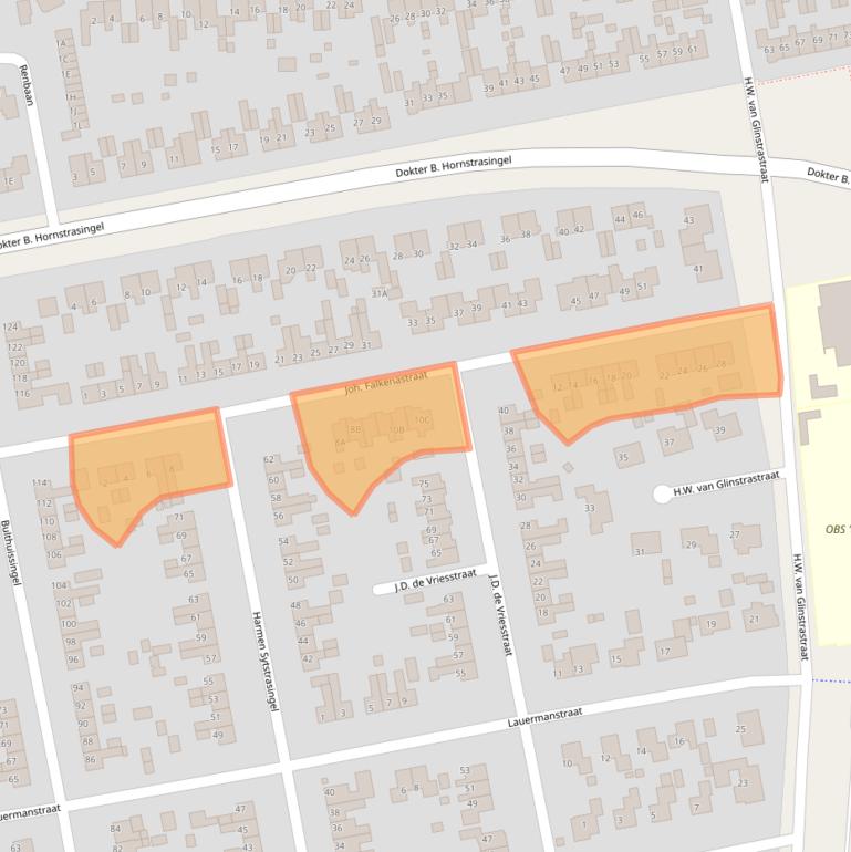 Kaart van postcodegebied 9251CP.