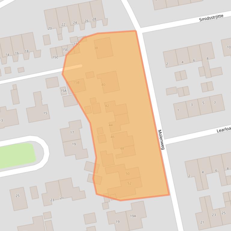 Kaart van postcodegebied 9251EJ.