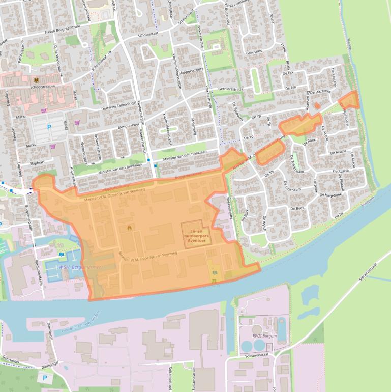 Kaart van postcodegebied 9251GA.