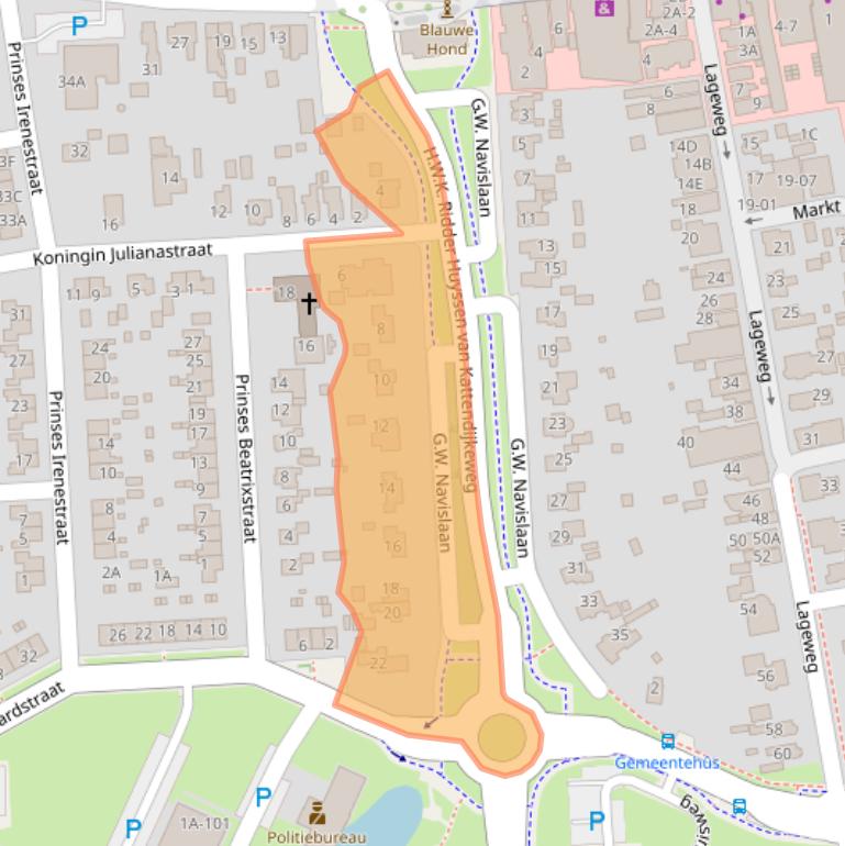 Kaart van postcodegebied 9251GG.