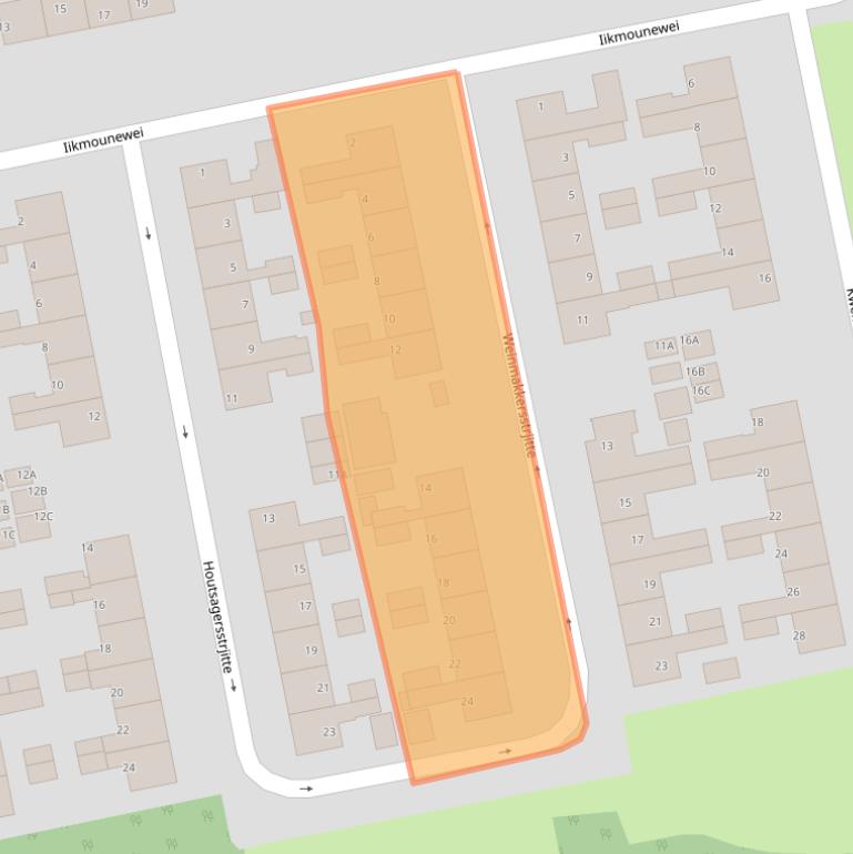 Kaart van postcodegebied 9251HV.